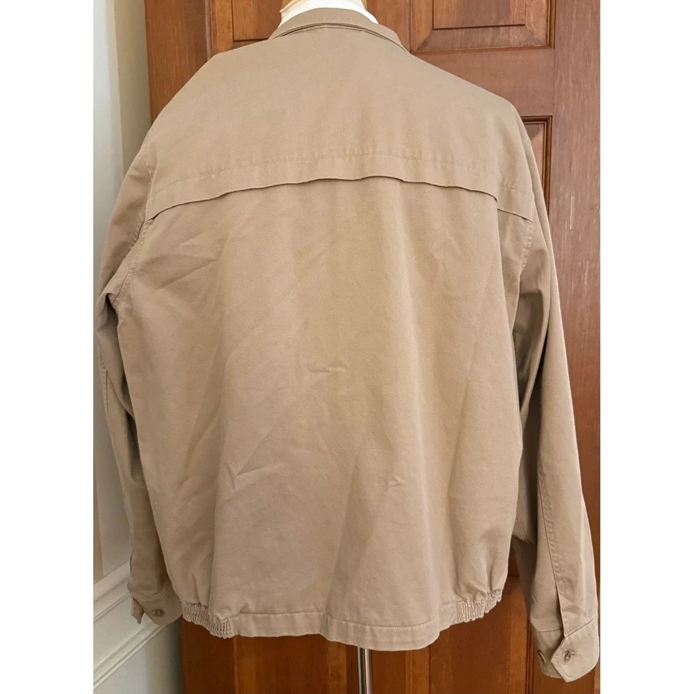 Lands' End Canvas Jacket Mens‎ XL (46-48) Tan Full-Zip Business Casual Weekend - Picture 7 of 15